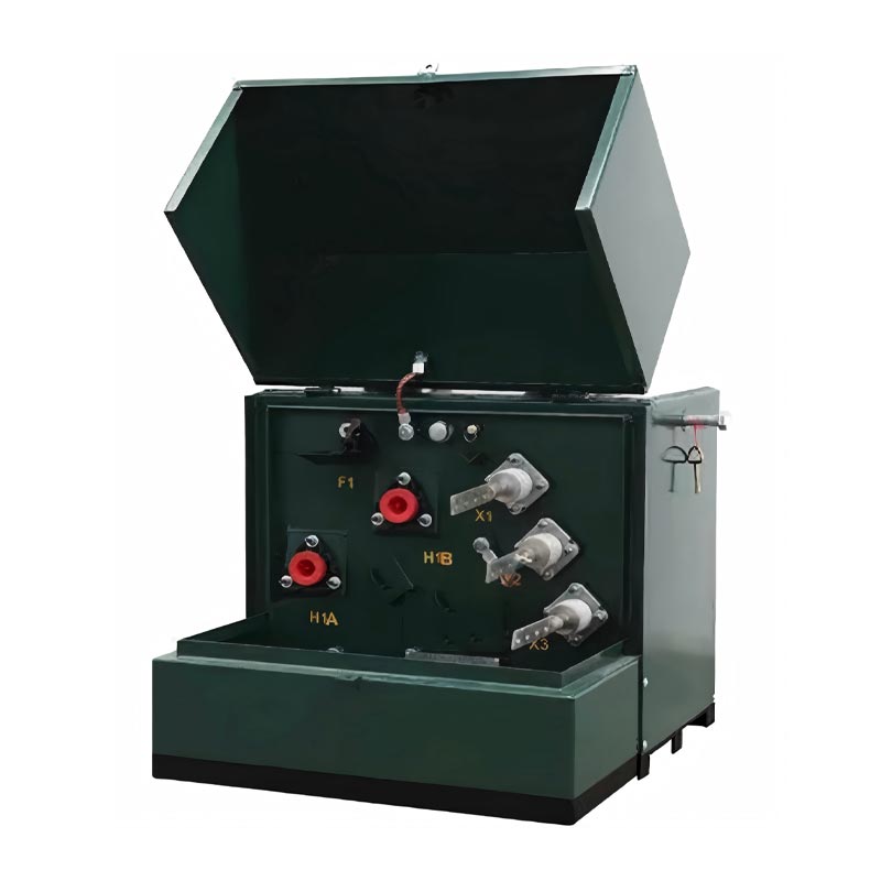 Transformador monofásico montado en plataforma